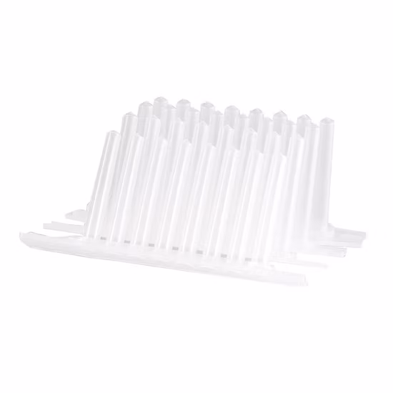 PP Transparent U Bottom 8 Strip Tip Comb